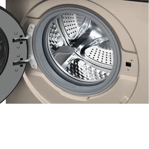 Стиральная машина WEISSGAUFF WM 47148 DC Inverter Steam Champagne
