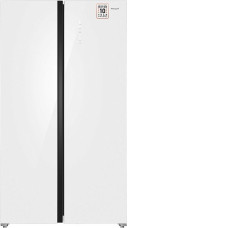 Холодильник WEISSGAUFF WSBS 1036 Inverter NoFrost Premium White Glass