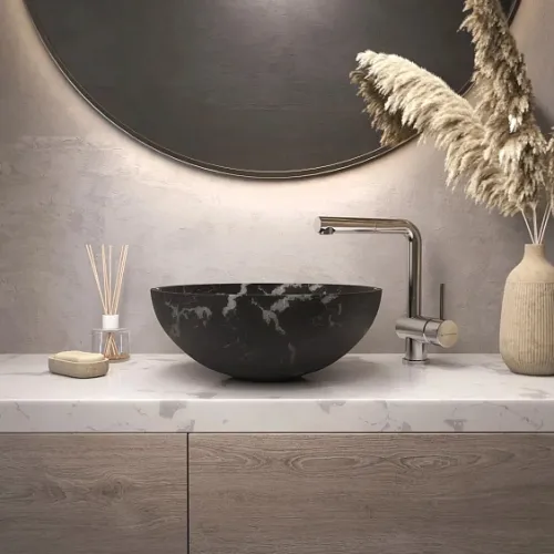 Раковина OMOIKIRI Hitomi-BL Marble (4972077)