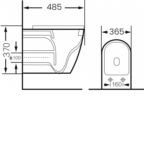 Унитаз GROSSMAN GR-4455BLMS