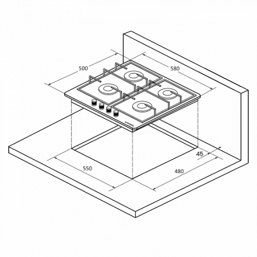 Поверхность KUPPERSBERG TS 61 W