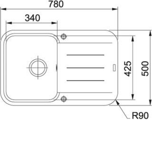 Кухонная мойка FRANKE pbg 611-78 pebel (114.0284.533) ваниль