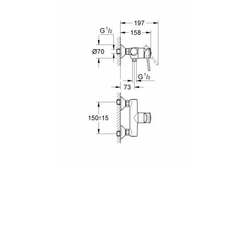 Смеситель GROHE BauClassic 32867000