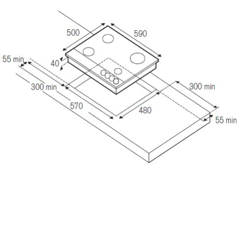 Варочная поверхность BERTAZZONI P6401D9X/19