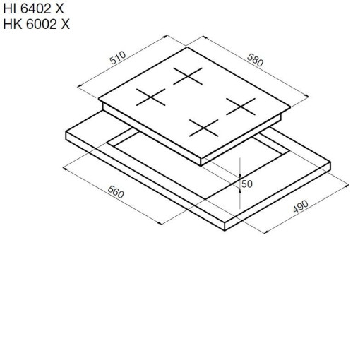 Поверхность KORTING hk 6002 x