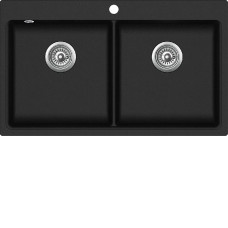 Кухонная мойка AQUASANITA Magna SQM200AW (black metallic 601)