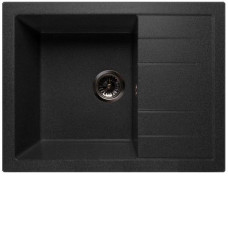 Мойка GRANFEST QUADRO GF-Q-650L чаша с крылом 650*500мм черный Мойка GRANFEST QUADRO GF-Q-650L чаша с крылом 650*500мм черный