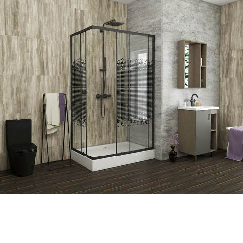 Душевой уголок NIAGARA NG-0180-14Q BLACK