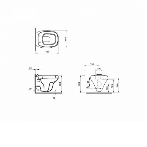 Унитаз AMBASSADOR Diamond 123T20901R