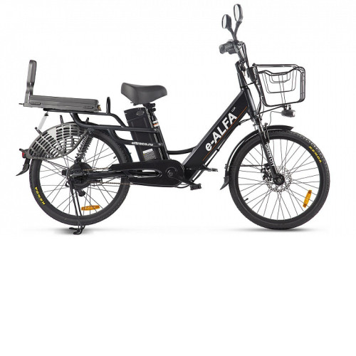 Велогибрид GREEN CITY e-ALFA Lux черный