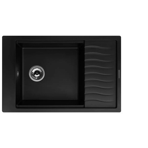 Кухонная мойка KUPPERSBERG MILA 1B1D BLACK METALLIC
