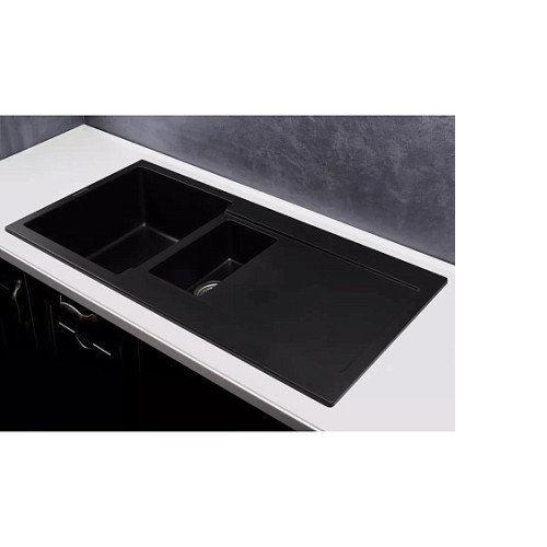 Кухонная мойка KUPPERSBERG MODENA 1,5B2D BLACK METALLIC