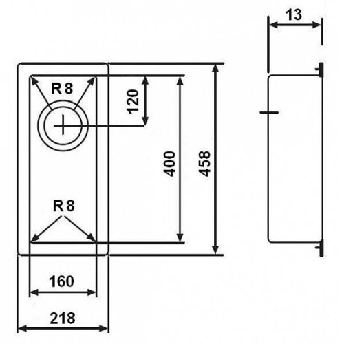 Мойка FRANKE 127.0066.492 pex 210-22 нерж.сталь, полиров.