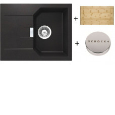 Мойка SCHOCK 700576 manhattan 40 d cristalite корз.клапан 640x510 неро