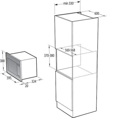 Микроволновая печь GORENJE BM201AG1BG
