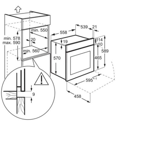Духовой шкаф ELECTROLUX EOF3H50BX