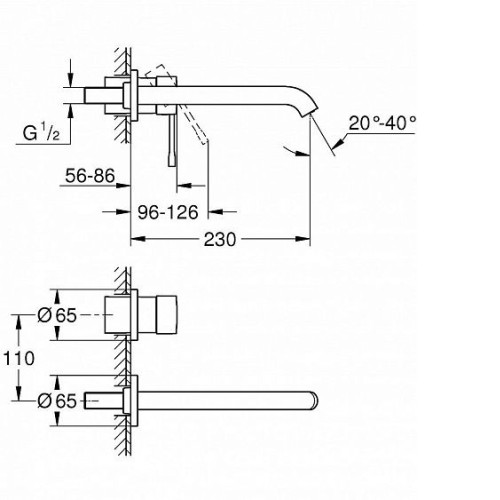 Смеситель GROHE Essence+ 19967001 хром