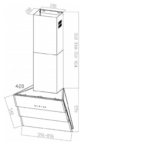 Вытяжка ZIGMUND SHTAIN K 219.61 V