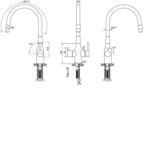 Смеситель PAULMARK Salix Sa213419-CR