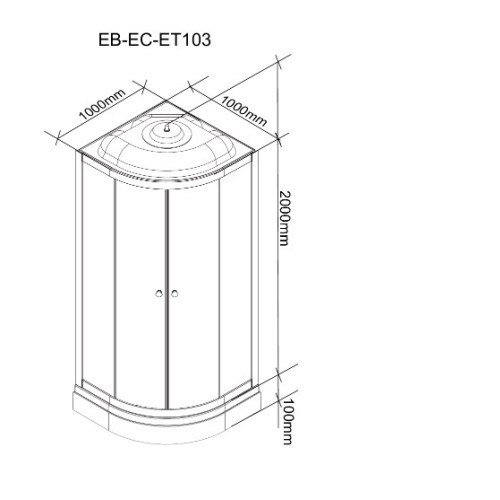 Душевая кабина PARLY EC1031