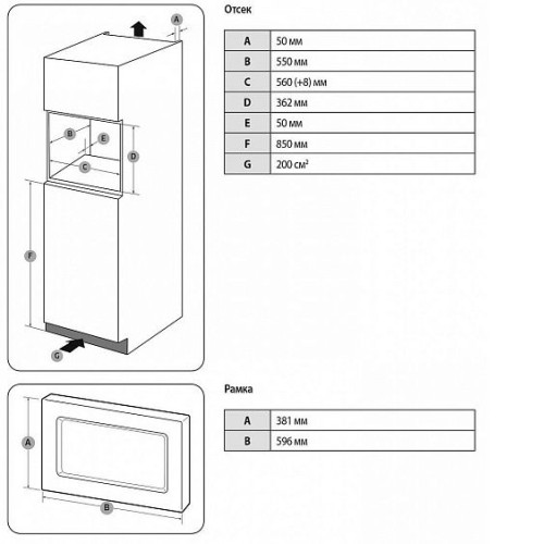 Микроволновая печь SAMSUNG MG20A7118AK/BW