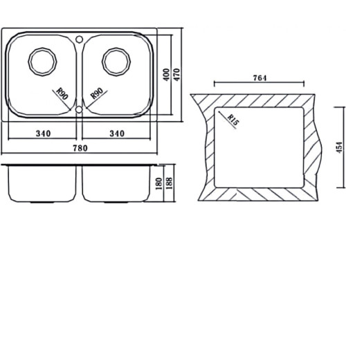 Кухонная мойка OULIN OL-S8905
