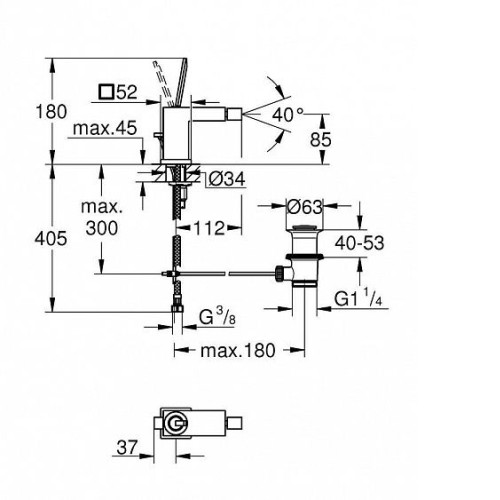 Смеситель GROHE Eurocube Joy 23664000