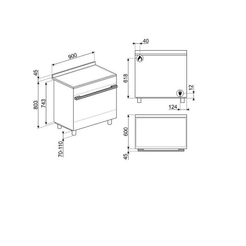 Варочный центр SMEG CPF9GMAN1