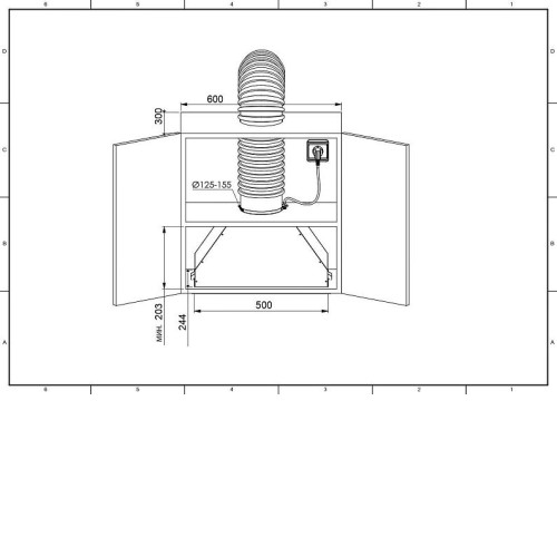Вытяжка ZUGEL ZHI523B