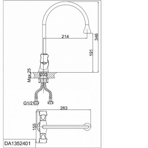 Смеситель D&K Hessen Grimm DA1382401