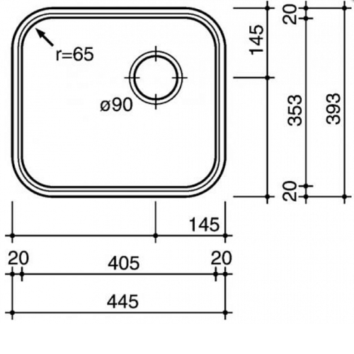 Кухонная мойка REGINOX r18 4035 lux osk (c/box)