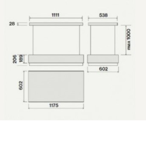 Вытяжка FALMEC LEVANTE IS.120 VETRO GRAPHITE (CLVI20.E0P7#ZZZ7461F)