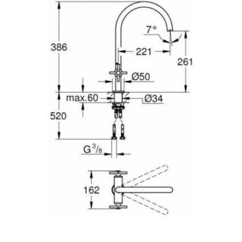Смеситель GROHE Atrio New 30362DC0