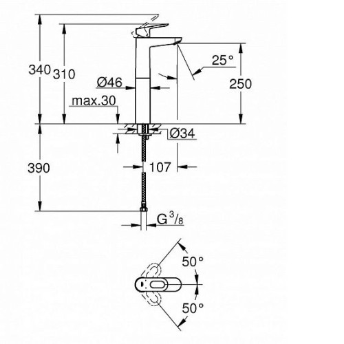 Смеситель GROHE BauLoop 23764000