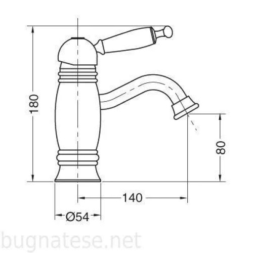 Смеситель BUGNATESE Oxford BN.OXF-6319BBICR хром