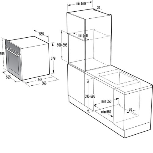 Духовой шкаф GORENJE BCS798S24BG