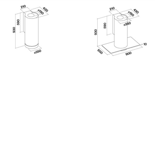 Вытяжка FALMEC Polar Steel 35 CPON90.E0P1#ZZZI491F