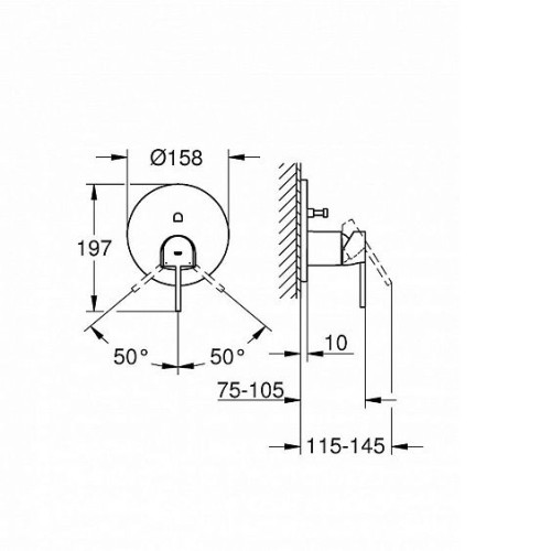 Смеситель GROHE Plus 24060003
