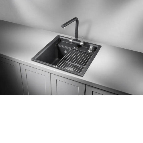 Кухонная мойка GRANULA KS-5002 чёрный