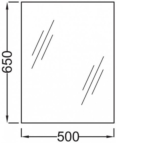 Зеркало JACOB DELAFON Escale EB1081-NF 50х65 см