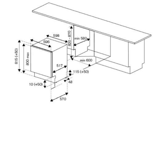Посудомоечная машина BERTAZZONI DW6083PRTS