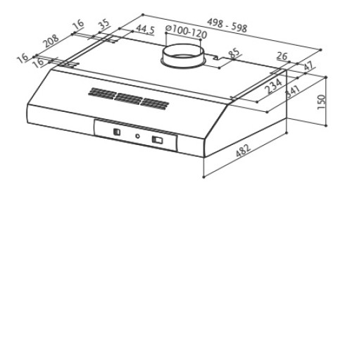 Вытяжка FABER 741 BASE X A60