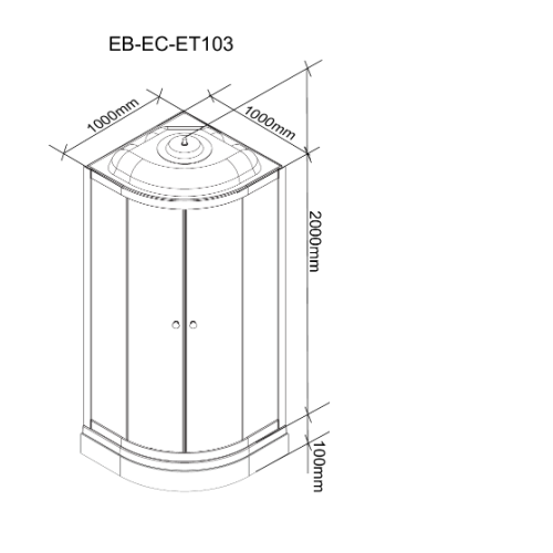Душевая кабина PARLY EF1031
