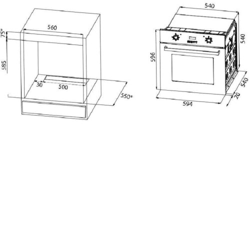 Духовой шкаф Maunfeld CEOK 656 W