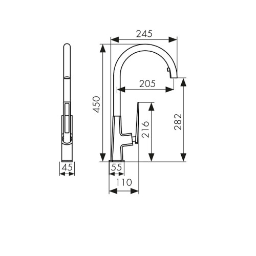 Смеситель KAISER Merkur 27166-2
