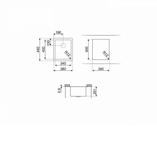 Кухонная мойка SMEG VR12S34
