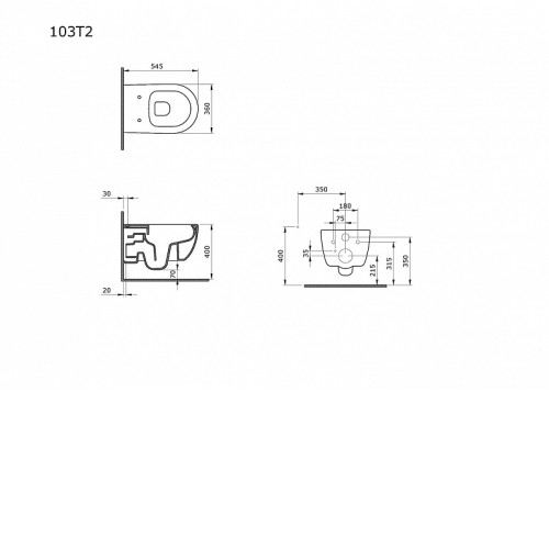 Унитаз AMBASSADOR Abner 103T20801R-102T20801