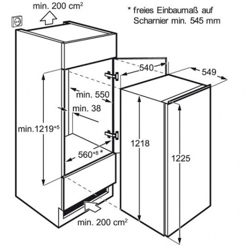 Холодильник ELECTROLUX LFB3AF12S