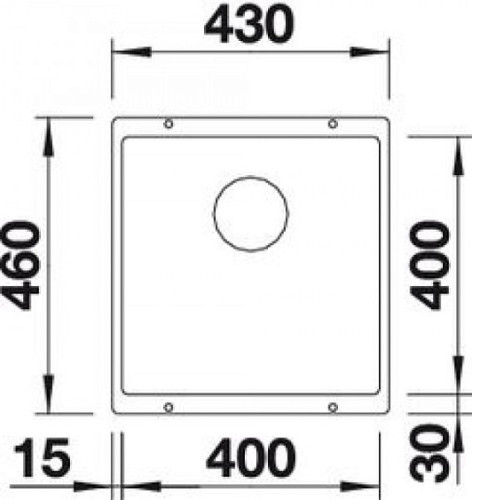 Кухонная мойка BLANCO Subline 400-U (525990)