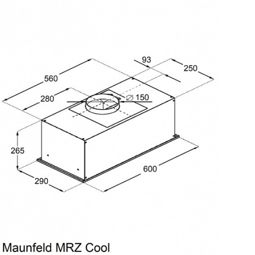 Вытяжка MAUNFELD MZR Cool 60 черный